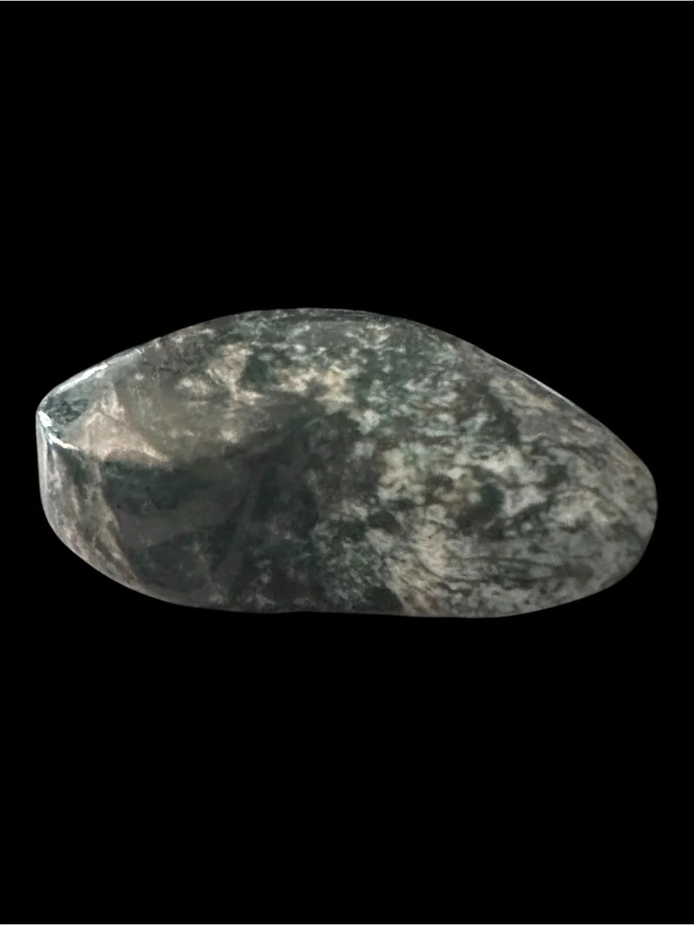 Moss Agate Crystal Heart